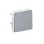 Double pole switch Plexo IP 55 - 10 AX - 250 V~ - modular - grey thumbnail 2