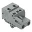 1-conductor female connector CAGE CLAMP® 2.5 mm² gray thumbnail 1