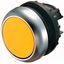 Illuminated pushbutton actuator, RMQ-Titan, Flush, momentary, Sealed and undetachable pushbutton pressel, yellow, Blank, Bezel: titanium thumbnail 1