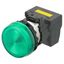 M22N Indicator, Plastic flat, Green, Green, 220/230/240 V AC, push-in thumbnail 2