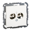 Potential equalisation socket-outlet insert, polar white, glossy, System M thumbnail 4