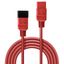 1m C20 to C19 Mains Extension Cable, red IEC C20 Connector to IEC C19 Connector thumbnail 2