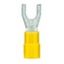 Fork crimp cable shoe, insulated, yellow, 4-6mmý, M5 thumbnail 2