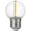 LED E27 Fila Ball G45x68 230V 55Lm 1W 827 Polycarbonat Clear N-Dim thumbnail 1