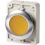 Illuminated pushbutton actuator, RMQ-Titan, flat, momentary, yellow, blank, Front ring stainless steel thumbnail 3