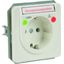 NSM Protector, surge protective socket outlet, titanium white thumbnail 1