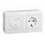 socket-outlet with electronic timer, 10A,  surface, white, Exxact thumbnail 3