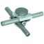 MMV clamp St/tZn f. Rd 6-8mm with with truss head screw and nut thumbnail 1