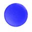 Button lens, flat blue, blank thumbnail 3