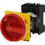Main switch, P1, 40 A, rear mounting, 3 pole, Emergency switching off function, With red rotary handle and yellow locking ring, Lockable in the 0 (Off thumbnail 3