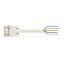pre-assembled connecting cable Eca Plug/open-ended white thumbnail 1