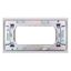Frame Double 80x148mm for centralplates 45x45mm, RAL9010 thumbnail 2