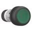 Illuminated pushbutton actuator, Flat, momentary, 1 N/O, Screw connection, LED green, green, Blank, 230 V AC, Bezel: black thumbnail 6