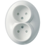 Renova - double socket outlet - 2P - 16 A - 250 V AC - white thumbnail 4