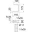 TPD 145 FT Wall and ceiling bracket TP profile B145mm thumbnail 2