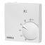 Active white room controller extra flat, 5-30C, AC 230V, 1 NC contact, 5 A, on/off, lamp heat, with TA approx.5K, RAL 9016 thumbnail 1