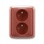 5583A-C02357 N Double socket outlet with earthing pins, shuttered, with turned upper cavity, with surge protection thumbnail 40