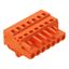 1-conductor female connector CAGE CLAMP® 2.5 mm² orange thumbnail 1