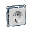 SCHUKO socket-outlet, screwless terminals, active white, glossy, System M thumbnail 4