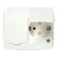 Artic - 2 SO - hinged cover - 16 A - 250 V - polar white thumbnail 2