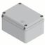 JUNCTION BOX WITH HIGH CAPACITY BOTTOM AND PLAIN SCREWED LID - IP56 - INTERNAL DIMENSIONS 240X190X130 - SMOOTH WALLS - GREY RAL 7035 thumbnail 2