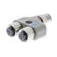 Y-Joint plug/socket M12 without cable (3 pole 1:2) thumbnail 1