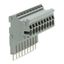 Modular TOPJOB®S connector modular for jumper contact slot gray thumbnail 1