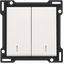 Finishing set with double lens for two-circuit switch, two-way switch thumbnail 1