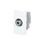 TV socket Mosaic - single type "F" - 1 module - white thumbnail 3