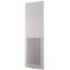 Front plate (section high), ventilated, W=600mm, IP42, grey thumbnail 1