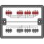 Distribution box Single-phase current (230 V) 2 inputs black thumbnail 1