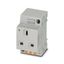 Socket outlet for distribution board Phoenix Contact EO-G/PT/SH/LED 250V 13A AC thumbnail 1