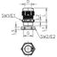 V-TEC VM25+ LGR Cable gland with locknut M25 thumbnail 2