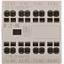 Auxiliary contact module, 4 pole, Ith= 16 A, 2 N/O, 2 NC, Front fixing, Push in terminals, DILA, DILM7 - DILM38 thumbnail 1