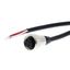 Power cable, PVC, 7/8 inch socket (female) to discrete wire, straight, thumbnail 1