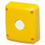WATERTIGHT COVER FOR 1 PUSH-BUTTON/SIGNALLER - 85X75 MM - SUITABLE FOR BUTTON - YELLOW thumbnail 2