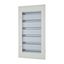 Complete flush-mounted flat distribution board with window, white, 24 SU per row, 6 rows, type C thumbnail 3