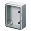WATERTIGHT BOARD WITH TRANSPARENT DOOR FITTED WITH LOCK - GWPLAST 120 - 316X396X160 - IP55 - GREY RAL 7035 thumbnail 2