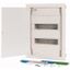 Hollow wall compact distribution board, 2-rows, flush sheet steel door thumbnail 4