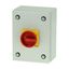 Main switch, P1, 40 A, surface mounting, 3 pole + N, Emergency switching off function, With red rotary handle and yellow locking ring, Lockable in the thumbnail 4