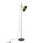 WHIZZ FLOOR LAMP GOLD/BLACK LAMPSHADE 1xE27 thumbnail 2