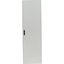 Metal door, for HxW=2060x600mm, Clip-down handle, white thumbnail 2