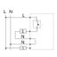 UP room controller, RAL1013 matt 55x55, 5-30C, AC 230V, 16 A relay output 1 NO contact, PWM / 2 point control, switch, TA, LED displays thumbnail 4