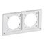 Front plate suitable for two 63 A outlets incl. screws thumbnail 1