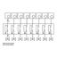 Terminal strip 230V, 8-channel for controller with automatic switching between heating/cooling (change-over input). thumbnail 4