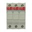 Eaton Bussmann series CHM modular fuse holder, 600 Vac, 1000 Vdc, 30A, Modular fuse holder, Three-pole, 200kA - CHM3DCU thumbnail 1