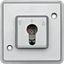 Push-btn DIN cylinder key switch insrt f. roller shut.s, aluminium, Anti-Vanda. thumbnail 1