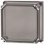 Cap, + door, transparent smoky gray, HxWxD=375x375x200mm thumbnail 1
