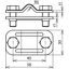 UNI disconnecting clamp, St/tZn for Rd 8-10/Fl 30mm thumbnail 2