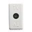 COAXIAL TV RESISTIVE SOCKET-OUTLET - IEC FEMALE CONNECTOR 9,5mm - FEEDTHROUGH 20 dB - 1 MODULE - SYSTEM WHITE thumbnail 1